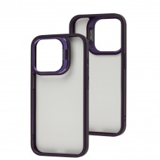 Чехол для Iphone 15 Pro Extreme drops crystal glass purple