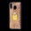 Чехол для Samsung Galaxy M20 (M205) Блестки вода золотистый "духи"