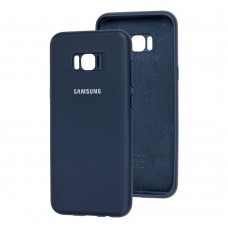 Чехол для Samsung Galaxy S8+ (G955) Silicone Full темно-синий
