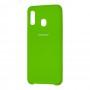 Чехол для Samsung Galaxy A20 / A30 Silky Soft Touch зеленый