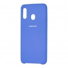 Чехол для Samsung Galaxy A20 / A30 Silky Soft Touch светло-синий