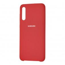 Чохол для Samsung Galaxy A50/A50s/A30s Silky Soft Touch "кармін"