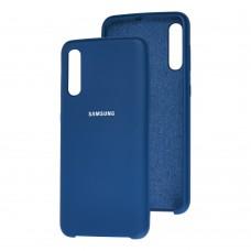 Чехол для Samsung Galaxy A50 / A50s / A30s Silky Soft Touch "синий"