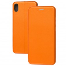 Чохол книжка Premium для Xiaomi Redmi 7A помаранчевий