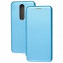 Чехол книжка Premium для Xiaomi Redmi 8 голубой