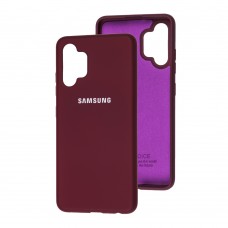 Чехол для Samsung Galaxy A32 (A325) Silicone Full бордовый / maroon
