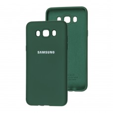 Чехол для Samsung J7 2016 (J710) Silicone Full зеленый / dark green