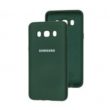 Чехол для Samsung Galaxy J5 2016 (J510) Silicone Full зеленый / dark green
