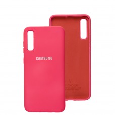 Чохол для Samsung Galaxy A70 (A705) Silicone Full рожевий / barbie pink