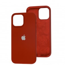 Чехол для iPhone 13 Pro Max Silicone Full красный / dark red