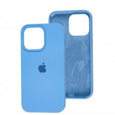 Чохол для iPhone 13 Pro Square Full silicone блакитний / cornflower