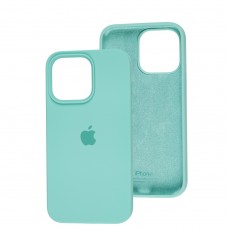 Чехол для iPhone 13 Pro Silicone Full бирюзовый / marine green  