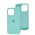 Чохол для iPhone 13 Pro Square Full silicone бірюзовий / marine green