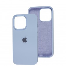 Чохол для iPhone 13 Pro Square Full silicone блакитний / lilac blue