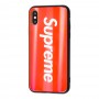 Чехол для iPhone X / Xs Benzo красный "Supreme"