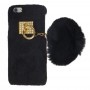 Чехол для iPhone 6 Fluffy Pompon черный