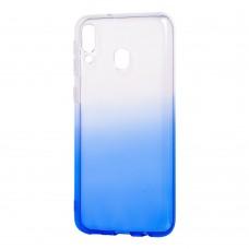 Чохол для Samsung Galaxy M20 (M205) Gradient Design біло-блакитний
