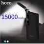 Зовнішній акумулятор power bank Hoco B27 15000mAh black