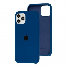 Чехол Silicone для iPhone 11 Pro case синий кобальт