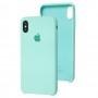 Чохол silicone для iPhone Xs Max case sea blue