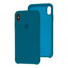 Чохол silicone case для iPhone Xs Max cosmos blue