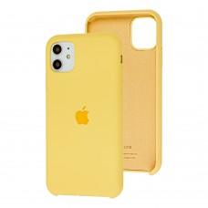 Чохол Silicone для iPhone 11 case yellow