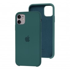 Чехол Silicone для iPhone 11 case новый зеленый