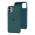 Чохол Silicone для iPhone 11 case forest green