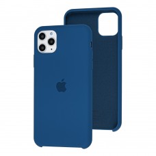 Чехол silicone для iPhone 11 Pro Max case navy blue 