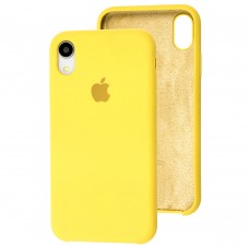 Чехол silicone case для iPhone Xr canary yellow