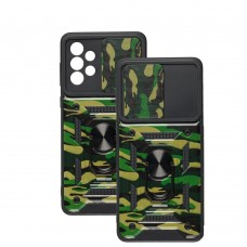 Чехол для Samsung Galaxy A73 (A736) Serge Ring Armor ударопрочный army green