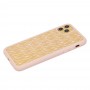 Чохол для iPhone 11 Pro Max Silicone Weaving рожевий пісок