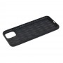 Чохол для iPhone 11 Pro Silicone Weaving чорний