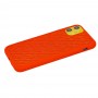 Чохол для iPhone 11 Silicone Weaving червоний