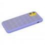 Чехол для iPhone 11 Silicone Weaving светло-фиолетовый