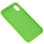 Чохол Silicone для iPhone X / Xs case зелений