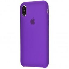 Чехол silicone case для iPhone Xs Max фиолетовый