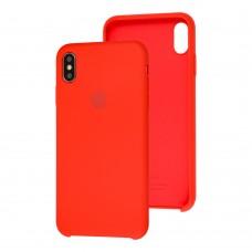 Чехол silicone case для iPhone Xs Max красный