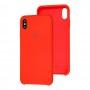 Чохол silicone case для iPhone Xs Max червоний
