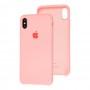 Чехол silicone case для iPhone Xs Max pink