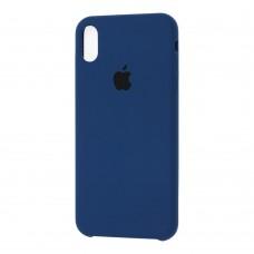 Чехол silicone case для iPhone Xs Max blue cobalt