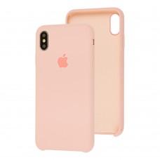 Чехол silicone case для iPhone Xs Max pink sand