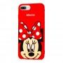 Чохол 3D для iPhone 7 Plus / 8 Plus Disney Minnie Mouse червоний