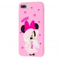 Чохол 3D для iPhone 7 Plus / 8 Plus Disney Minnie Mouse рожевий
