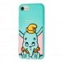 Чохол 3D для iPhone 7/8 Disney Dumbo м'ятний