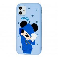 Чехол 3D для iPhone 11 Disney Mickey Mouse sky blue