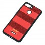 Чехол для Xiaomi Redmi 6 woto с блестками красный