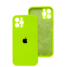 Чохол для iPhone 12 Pro Square Full camera lime green