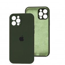 Чехол для iPhone 12 Pro Silicone Slim Full camera cyprus green