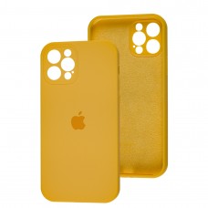 Чехол для iPhone 12 Pro Silicone Slim Full camera yellow